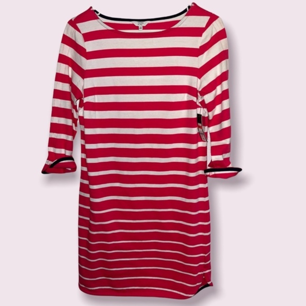 NWT Crown & Ivy Red and White Striped dresssize XS